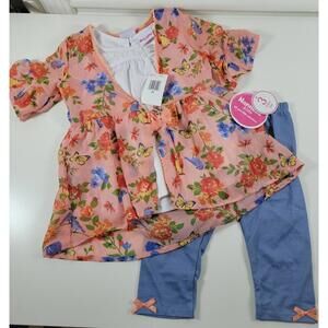 Nannette Girls 3 Piece Clothing Set 3T NEW